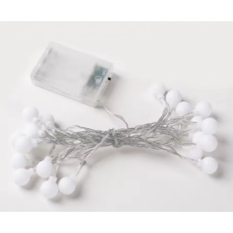 Новогодняя LED RGB гирлянда с прозрачным проводом и питанием от батареек Шарики . Одесса. фото 1 Новогодняя LED RGB гирлянда с прозрачным проводом и питанием от батареек Шарики . Одесса. фото 1
