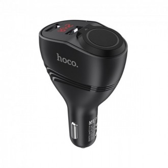 Зарядка Hoco Z34 3,1А (2 USB) дисплей + разветлитель позволяет заряжать смартфон. . фото 2