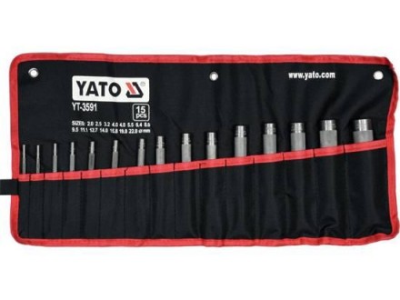Набір пробійники отворів 2-22 мм 15 штук YATO YT-3591. Тернопіль. фото 1 Набір пробійники отворів 2-22 мм 15 штук YATO YT-3591. Тернопіль. фото 1
