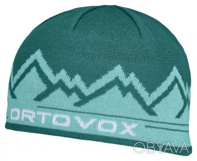 Ortovox Peak Beanie - крутецька та стильна чоловіча шапка з 100% вовни мериноса.. . фото 1