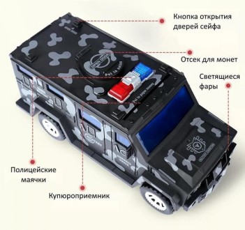 Детская вращающаяся копилка сейф Military car Safe Box. . фото 7 Детская вращающаяся копилка-сейф для денег В жизни каждого ребенка наступает мом. . фото 7