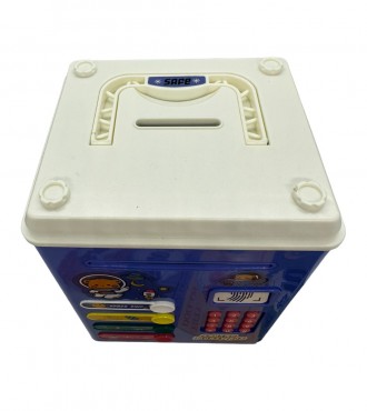 Копилка-сейф детская Saving Money Box с кодовым замком и отпечатком пальца Синяя. . фото 6 Как научить ребёнка экономить деньги? Ответ простой. Купить
ему личный сейф.Этот. . фото 6