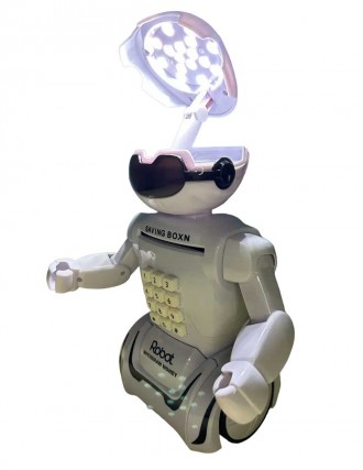 Детская копилка сейф Robot PIGGY BANK с кодовым замком Интерактивная детская игр. . фото 5 Многофункциональный робот умеет ездить, проигрывать музыку,
работать копилкой: ". . фото 5