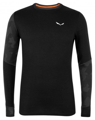 Salewa Cristallo L/S Mns - чоловіча термофутболка з довгим рукавом. У її складі . . фото 5