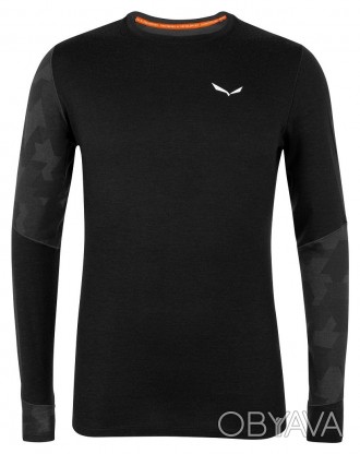 Salewa Cristallo L/S Mns - чоловіча термофутболка з довгим рукавом. У її складі . . фото 1