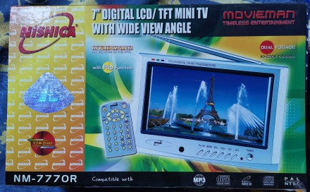 Міні-телевізор LCD Nishica NM-7770R. 7 дюймів. Ивано-Франковск. фото 1 Міні-телевізор LCD Nishica NM-7770R. 7 дюймів. Ивано-Франковск. фото 1