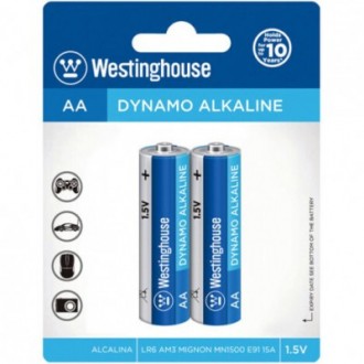 Щелочная батарейка Dynamo Alkaline AA/LR6 2шт/уп blister Westinghouse LR6-BP2. Черкаси. фото 1 Щелочная батарейка Dynamo Alkaline AA/LR6 2шт/уп blister Westinghouse LR6-BP2. Черкаси. фото 1