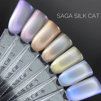 Гель лак Saga кошачий глаз Silk Cat – это идеальное решение для создания стильно. . фото 3