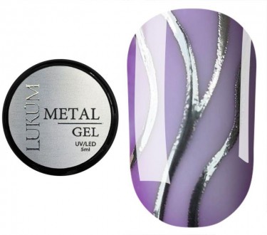 Гель Lukum Nails Metal Gel — это металлизированная краска для создания стильных . . фото 2