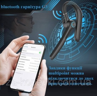  Bluetooth гарнитура G3 - это современная компактная беспроводная блютуз гарниту. . фото 9