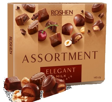 Набор конфет в коробке Roshen Assortment Milk chocolate 145 грамм. Запорожье. фото 1 Набор конфет в коробке Roshen Assortment Milk chocolate 145 грамм. Запорожье. фото 1