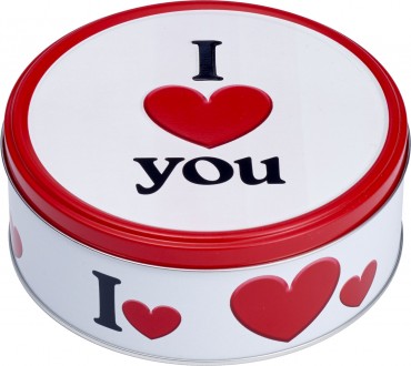 Праздничное печенье I Love You Jacobsens Bakery Дания 150 грамм в жестяной банке. Запоріжжя. фото 1 Праздничное печенье I Love You Jacobsens Bakery Дания 150 грамм в жестяной банке. Запоріжжя. фото 1