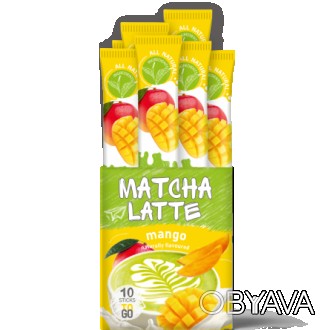 Зеленый чай g'tea! Матча латте с манго 10 стиков