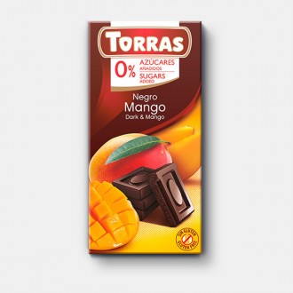 Черный шоколад Torras с манго без добавленного сахара и без глютена 75 грамм | И. Запорожье. фото 1 Черный шоколад Torras с манго без добавленного сахара и без глютена 75 грамм | И. Запорожье. фото 1