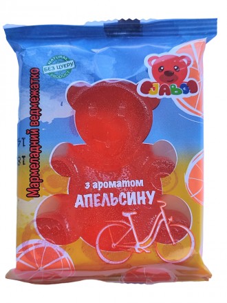 Мармелад без сахара Jabo Мишка со вкусом апельсина 90 г. Запорожье. фото 1