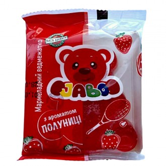 Мармелад без сахара Jabo Мишка со вкусом клубники 90 г. Запорожье. фото 1