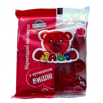 Мармелад без сахара Jabo Мишка со вкусом вишни 90 г. Запорожье. фото 1