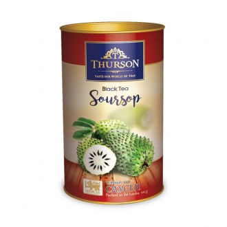 Чай черный Thurson Soursop листовой с кусочками саусепа 100 грамм в подарочной у. Запорожье. фото 1 Чай черный Thurson Soursop листовой с кусочками саусепа 100 грамм в подарочной у. Запорожье. фото 1