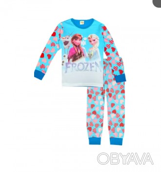 Детская пижама Анна и Эльза Frozen холодное сердце для девочки р. 100 120 130 см