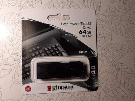 Флешка Kingston 64GB DataTraveler Exodia Onyx USB 3.2 Gen 1 Black (DTXON-64GB). Львів. фото 1 Флешка Kingston 64GB DataTraveler Exodia Onyx USB 3.2 Gen 1 Black (DTXON-64GB). Львів. фото 1