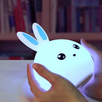 Детский силиконовый светильник Зйка, аккумуляторный, RGB подсветка, мягкий led н. Киев. фото 1 Детский силиконовый светильник Зйка, аккумуляторный, RGB подсветка, мягкий led н. Киев. фото 1