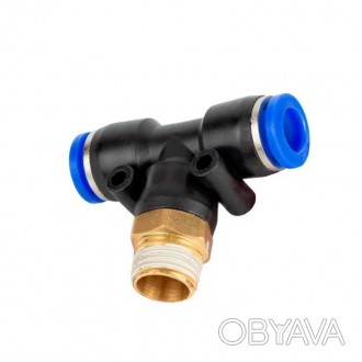 Штуцер цанговий (Т-подібний) Ø8мм МТ 3/8" SIGMA (7027381)