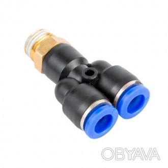 Штуцер цанговий (Y-подібний) Ø6мм МТ 3/8" SIGMA (7027781)