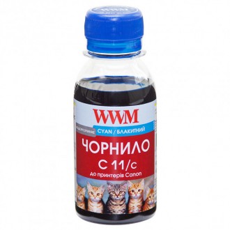 Чорнило WWM Canon CL-511С/CL-513С/CLI-521C (Cyan) (C11/C-2) 100г. Харків. фото 1 Чорнило WWM Canon CL-511С/CL-513С/CLI-521C (Cyan) (C11/C-2) 100г. Харків. фото 1
