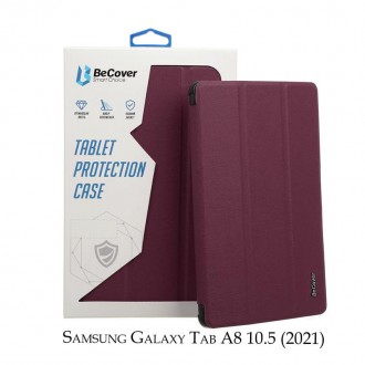 Чохол-книжка BeCover Smart для Samsung Galaxy Tab A8 SM-X200/SM-X205 Red Wine (7. Харків. фото 1 Чохол-книжка BeCover Smart для Samsung Galaxy Tab A8 SM-X200/SM-X205 Red Wine (7. Харків. фото 1