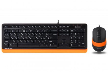 Комплект (клавіатура, миша) A4Tech F1010 Black/Orange USB. Харьков. фото 1 Комплект (клавіатура, миша) A4Tech F1010 Black/Orange USB. Харьков. фото 1