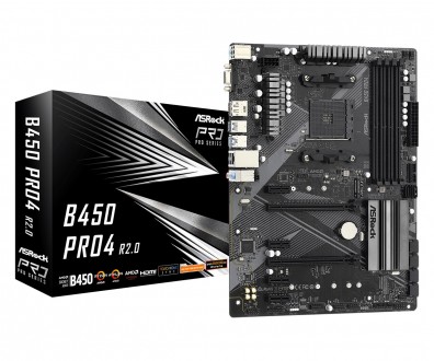 Материнська плата ASRock B450 Pro4 R2.0 Socket AM4. Харьков. фото 1 Материнська плата ASRock B450 Pro4 R2.0 Socket AM4. Харьков. фото 1