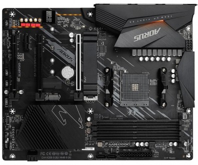 Материнська плата AORUS на базі чіпсета AMD B550, з цифровим VRM-модулем і фірмо. . фото 3