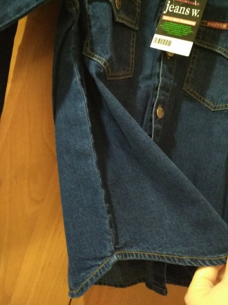 новые джинсовые рубашки на подростка,размеры 12,14-100% коттон. . фото 3