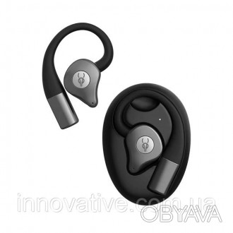 Спортивные Bluetooth наушники Sabbat Q12 Ink Black открытого типа (Черный)