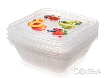 Контейнери для продуктів, 0,5 л, 3 шт.