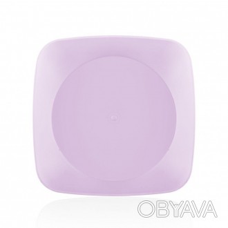 Тарелка пластиковая BAGER BG-406 CLOVER SQUARE MIX