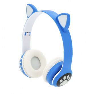 Бездротові навушники Bluetooth Cat Ear YR-28 Led, Blue. Дніпро. фото 1 Бездротові навушники Bluetooth Cat Ear YR-28 Led, Blue. Дніпро. фото 1