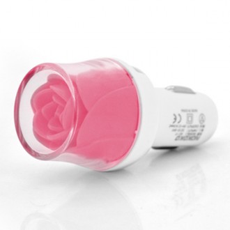 АЗУ NOKOKO Flower, 12V-USB, 5-5.5V, 2*USB, 10W, 2,1А, Pink, Пакет Q50. Дніпро. фото 1 АЗУ NOKOKO Flower, 12V-USB, 5-5.5V, 2*USB, 10W, 2,1А, Pink, Пакет Q50. Дніпро. фото 1