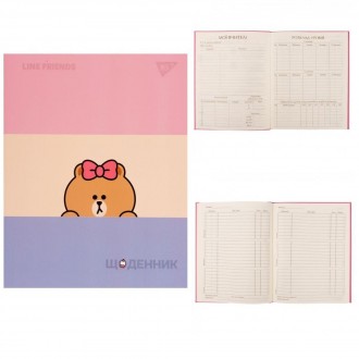 Щоденник шкільний YES інтегральний Line Friends. Choco. Київ. фото 1 Щоденник шкільний YES інтегральний Line Friends. Choco. Київ. фото 1