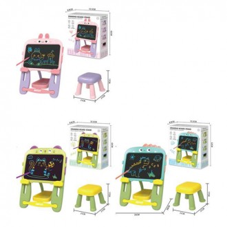 LCD планшет W5002-1-2-3 (10шт) для малювання, 13дюймів, кольоровий, мольберт 35-56-30см, стільчик 21-21-в17см,. Київ. фото 1 LCD планшет W5002-1-2-3 (10шт) для малювання, 13дюймів, кольоровий, мольберт 35-56-30см, стільчик 21-21-в17см,. Київ. фото 1