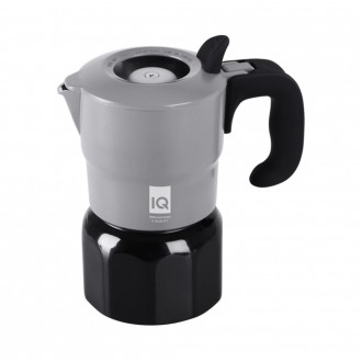 Кавоварка гейзерна 300 мл  Ringel Be Chef 6 чашок, ручка &ndash; soft-touch алюміній арт. IQ-12101-6. Київ. фото 1