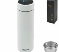 Термос с индикатором температуры "White" 450мл MT-3566W (50шт). Киев. фото 1