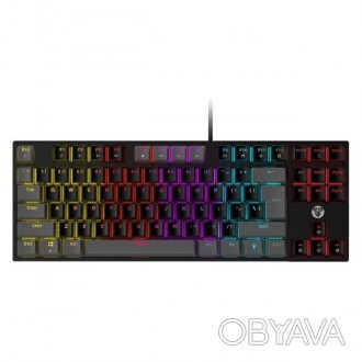 Клавиатура USB Fantech ATOM MK876, (Eng), Grey (red switch), 87к, Q10
