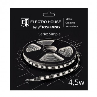 LED лента 4,5Вт 12В SMD2835 60 диодов, 540 Лм, нейтральный белый 4000К, серия Si. Днепр. фото 1 LED лента 4,5Вт 12В SMD2835 60 диодов, 540 Лм, нейтральный белый 4000К, серия Si. Днепр. фото 1