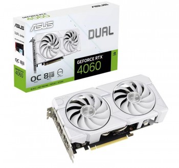 Відеокарта GF RTX 4060 8GB GDDR6 Dual Evo White OC Asus (DUAL-RTX4060-O8G-EVO-WH. Киев. фото 1 Відеокарта GF RTX 4060 8GB GDDR6 Dual Evo White OC Asus (DUAL-RTX4060-O8G-EVO-WH. Киев. фото 1