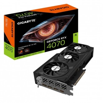 Відеокарта GF RTX 4070 12GB GDDR6 Windforce OC V2 Gigabyte (GV-N4070WF3OCV2-12GD. Киев. фото 1 Відеокарта GF RTX 4070 12GB GDDR6 Windforce OC V2 Gigabyte (GV-N4070WF3OCV2-12GD. Киев. фото 1