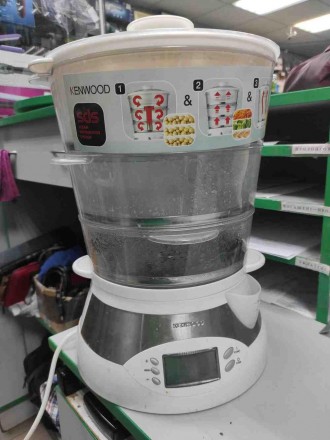 Пароварка Б/У Kenwood FS-560. . фото 3 Пароварка, три кошики, електронне керування, потужність 900 Вт, звуковий сигнал . . фото 3