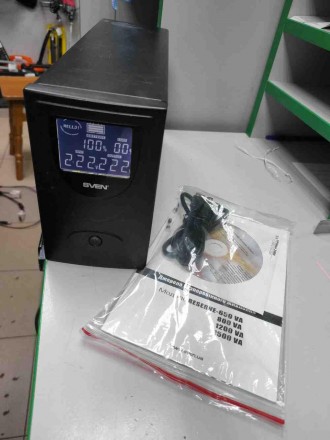 Источник бесперебойного питания UPS Б/У SVEN Reserve-800 LCD+USB. Киев. фото 1 Источник бесперебойного питания UPS Б/У SVEN Reserve-800 LCD+USB. Киев. фото 1