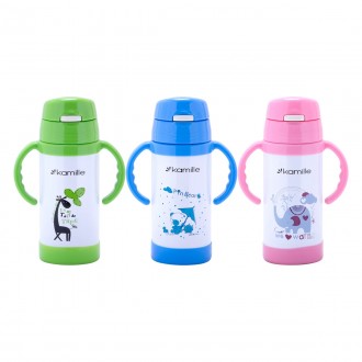Термос детский 350мл с ручками, комб.материалы арт. KAM2085, Kamille. Киев. фото 1