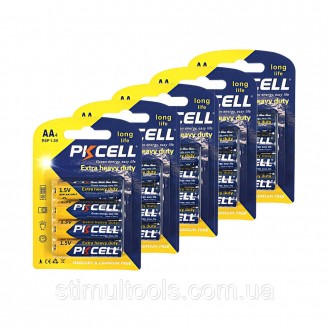 Комплект з 20 батарейок PKCELL Extra Heavy Duty AA R6P 1.5V по 4шт/блістер. Одеса. фото 1 Комплект з 20 батарейок PKCELL Extra Heavy Duty AA R6P 1.5V по 4шт/блістер. Одеса. фото 1